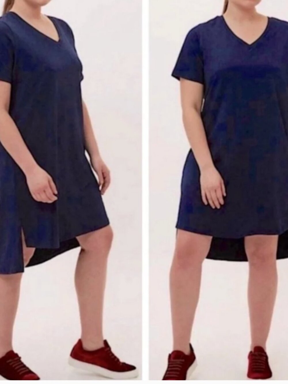 Universal Standard Black V-Neck Short